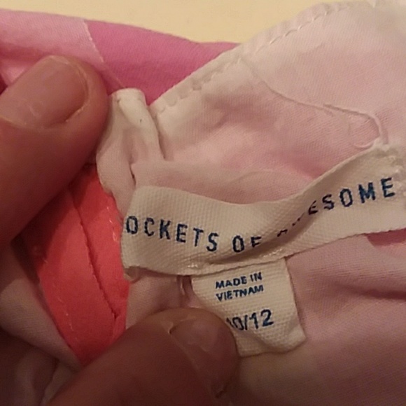 Rockets of awesome 10/12 gingham cold shoulder top - Picture 6 of 8